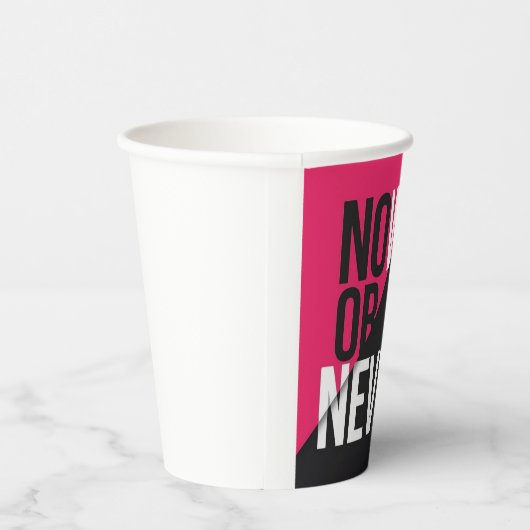 Jetzt oder nie" pappbecher (Rechts)