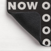Jetzt oder nie signieren typografische Bildpreisan Mousepad (Ecke)