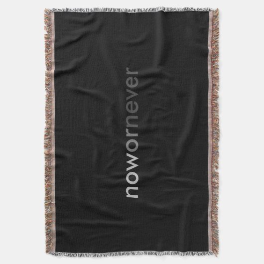 Jetzt oder nie verschwinden Zitate für Aufschieber Decke (Vorderseite Vertikal)