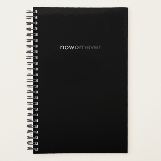 Jetzt oder nie verschwinden Zitate für Aufschieber Planer (Vorderseite)