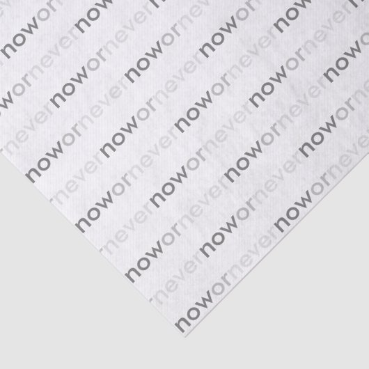 Jetzt oder nie verschwinden Zitate für Aufschieber Seidenpapier (Detail)