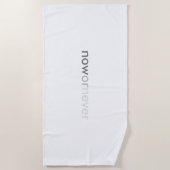 Jetzt oder nie verschwinden Zitate für Aufschieber Strandtuch (Vorderseite)