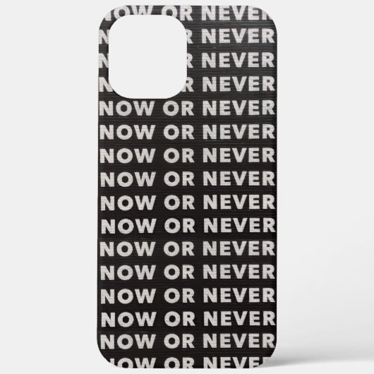 JETZT ODER NIEMALS SCHWARZ UND WEISS Case-Mate iPhone HÜLLE (Rückseite)