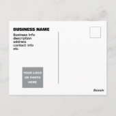 Jetzt offen für Geschäfte mit bunten Strahlen Postkarte (Rückseite)