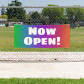 Jetzt öffnen! Regenbogenbanner Banner (Insitu)