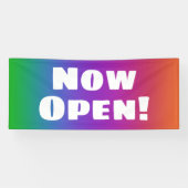 Jetzt öffnen! Regenbogenbanner Banner (Horizontal)