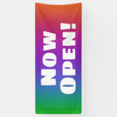 Jetzt öffnen! Regenbogenbanner Banner (Vertikal)