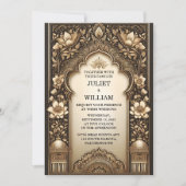 Jetzt Palace Hindi Henna Mehndi Indian Style Weddi Einladung (Vorderseite)