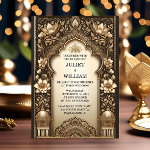 Jetzt Palace Hindi Henna Mehndi Indian Style Weddi Einladung