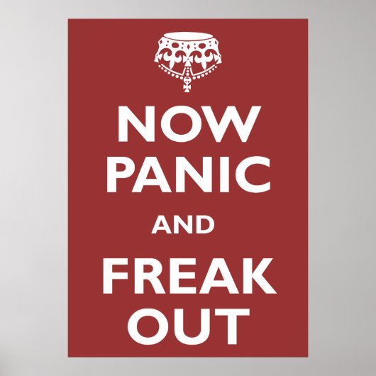 Jetzt Panik und Freak-Out Poster (Vorne)