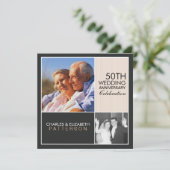 Jetzt Party Einladung des modernen Blockjahrs (Stehend Vorderseite)