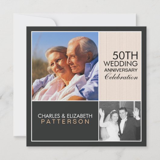 Jetzt Party Einladung des modernen Blockjahrs (Vorderseite)