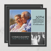 Jetzt Party Einladung des modernen Blockjahrs (Vorne/Hinten)