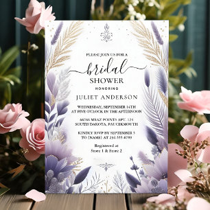 Jetzt Plum Fall Summer Lavendel Sage Brautparty Einladung