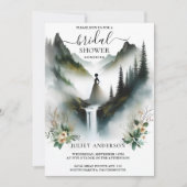 Jetzt River Rain Cloud Smoky Mountain Brautparty Einladung (Vorderseite)