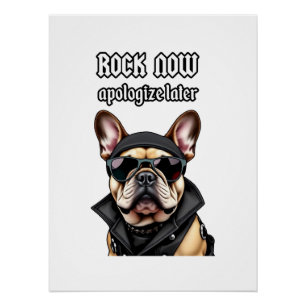Jetzt Rock, entschuldigen Sie sich später Poster