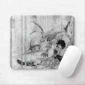 Jetzt sah König Arthur das suchende Tier Mousepad (Mit Mouse)