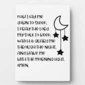 Jetzt schläfe ich mich hinunter fotoplatte (Vorderseite)