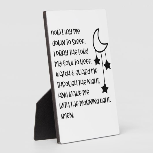 Jetzt schläfe ich mich hinunter fotoplatte (Seite)