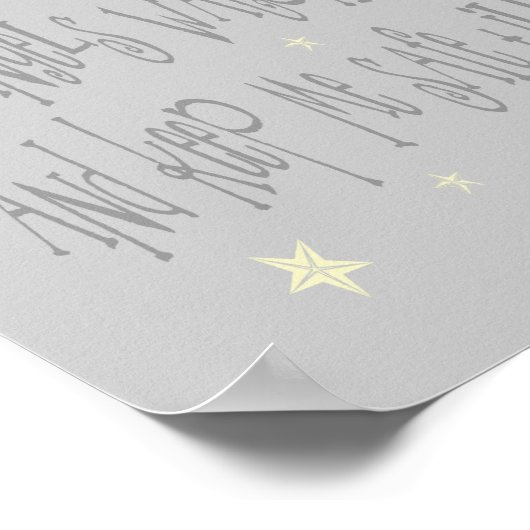 Jetzt schläfe ich mich hinunter poster (Ecke)