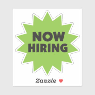 Jetzt Schwarz auf grüne Sternexplosion einstellen Aufkleber