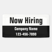 Jetzt Schwarz-weiße Vorlage für Firmennamen einste Banner (Horizontal)