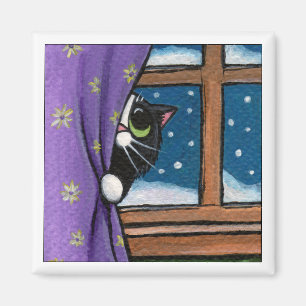 Jetzt sehen Sie mich - Katzen-Magnet Magnet