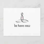 Jetzt sein - Schwarzes Design im Sanskrit-Stil Postkarte (Vorderseite)