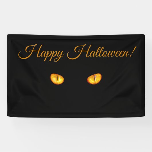 Jetzt sieht er dich schwarzen Katze hinzufügen Tex Banner (Horizontal)