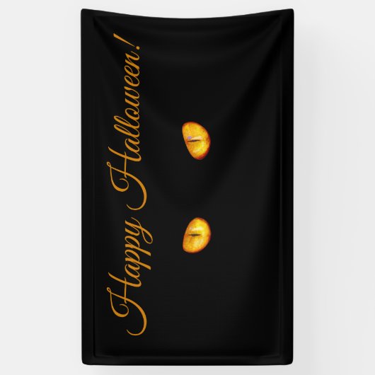 Jetzt sieht er dich schwarzen Katze hinzufügen Tex Banner (Vertikal)