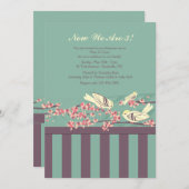 Jetzt sind wir drei Treffen & Begrüßung Einladung (Vorne/Hinten)