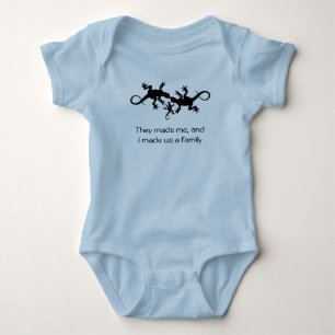 Jetzt sind wir eine Familie Baby Strampler