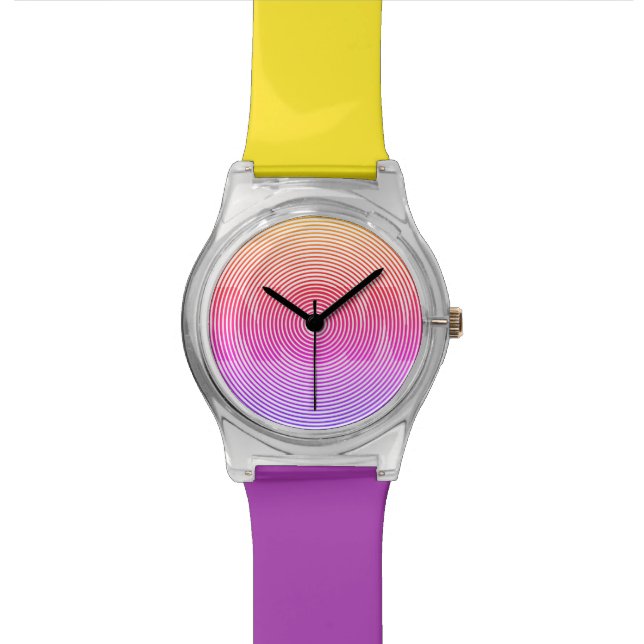 Jetzt - Sonnenuntergang Armbanduhr (Nahaufnahme)