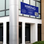 Jetzt stellen Sie den QR-Code für das Blue Busines Banner (Äußeres Gebäude)