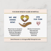 Jetzt stellen Sie Hilfe Gewollt Mitarbeiter person Postkarte (Vorderseite)