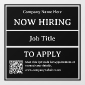 Jetzt Stellenausschreibung Geschäftsleere Stelle Fensteraufkleber (Blatt)