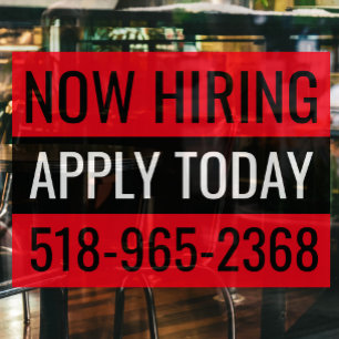 Jetzt Stellenausschreibung Schild Kundenstopper Fe