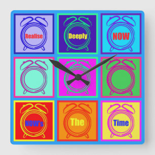 Jetzt Stempeluhr Quadratische Wanduhr