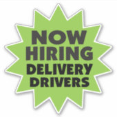 Jetzt Sternexplosion-Aufkleber für Zustelltreiber  Aufkleber (Vorderseite)