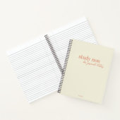 Jetzt studieren, seien Sie stolz später Retro Oran Notizblock (Innenseite)