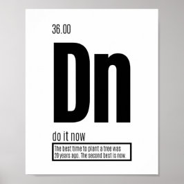 Jetzt tun - grundlegende Erfolgsfaktoren Poster