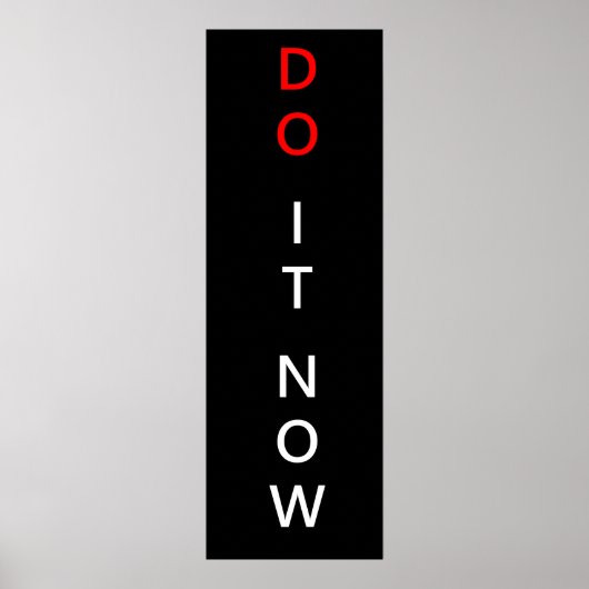 Jetzt tun poster (Vorne)