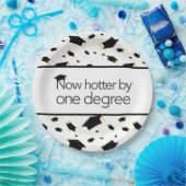 Jetzt um ein Grad heißer mit Background Paper Plat Pappteller (Party)