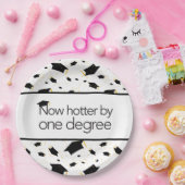 Jetzt um ein Grad heißer mit Background Paper Plat Pappteller (Party)