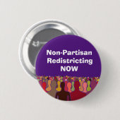 Jetzt Umverteilung ohne Parteien Button (Vorne & Hinten)