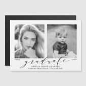 Jetzt und dann 2 Foto Abschluss Magneteinladung (Vorne/Hinten)