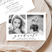 Jetzt und dann Foto Graduation Party Einladung