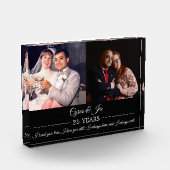 Jetzt und dann Fotos Silver Text Anniversary Foto (Links)