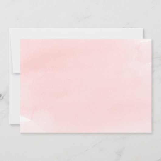 Jetzt und dann Pink Foto Abschluss Ankündigung (Rückseite)