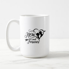 Jetzt und für immer Hochzeit Zeitlose Hochzeitsjub Kaffeetasse
